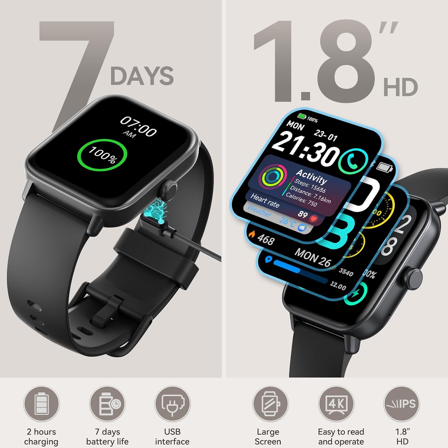 Quick Charging & Long Battery Life